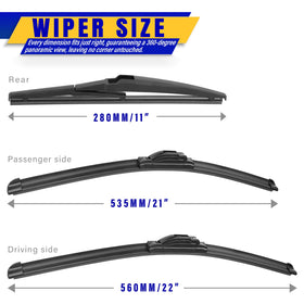 Rooppa close-up of rubber edge highlighting quiet streak-free wiping