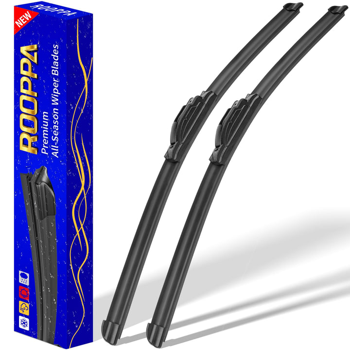 Rooppa front packaging showing 22" wiper pair and clear product labeling for easy selection