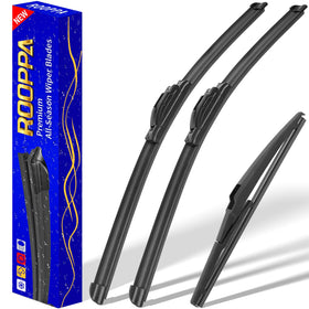 Rooppa front packaging assembly showing 3-piece set and fitment benefit