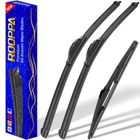 Rooppa front packaging showing 3-piece kit and clear fitment details for Jeep Cherokee