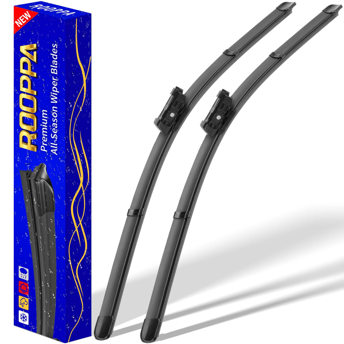Rooppa front packaging showing blades and sizes, clear OEM-style replacement benefit