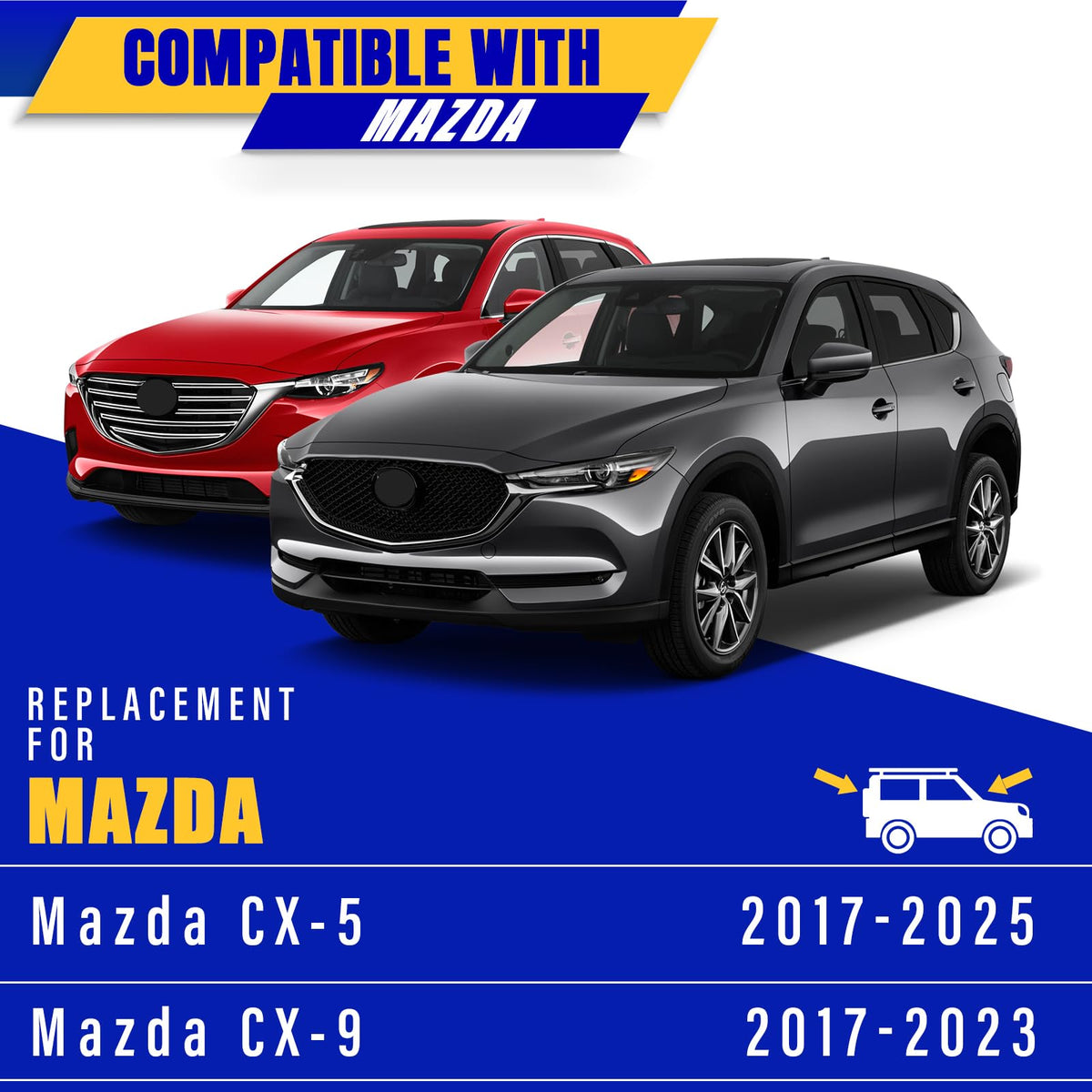 Rooppa installed on CX-5 passenger side 18" improving passenger visibility