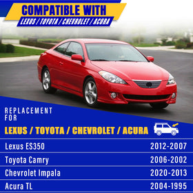 Rooppa blades installed on Lexus ES350 windshield providing clear sightlines in rain