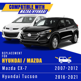 Rooppa blade installed on Mazda CX-7 driver side for clear visibility