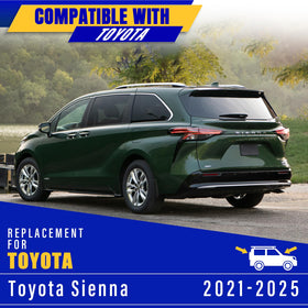 Rooppa installed 20-inch passenger blade on Sienna illustrating clean sweep