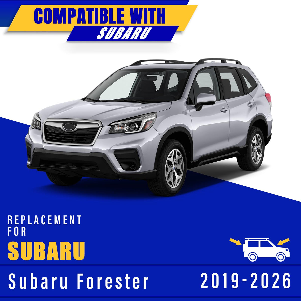 Rooppa rear wiper on Forester tailgate providing reliable rear visibility