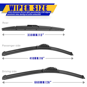 Rooppa close-up of rubber edge for streak-free wiping