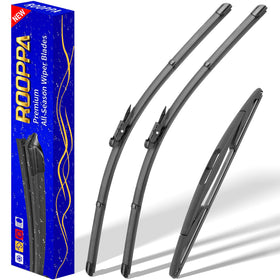 Rooppa front packaging showing three-blade kit and warranty benefit