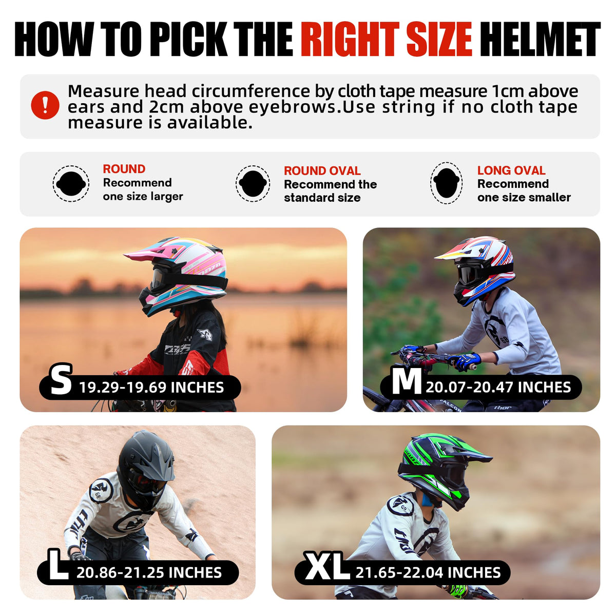 Roozo goggles and gloves displayed with helmet for complete youth riding protection