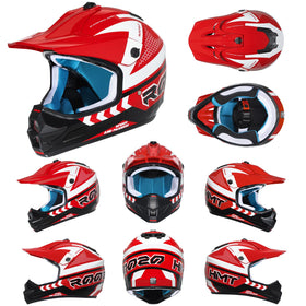 ROOZO helmet with included goggles and gloves showing kit convenience and protection