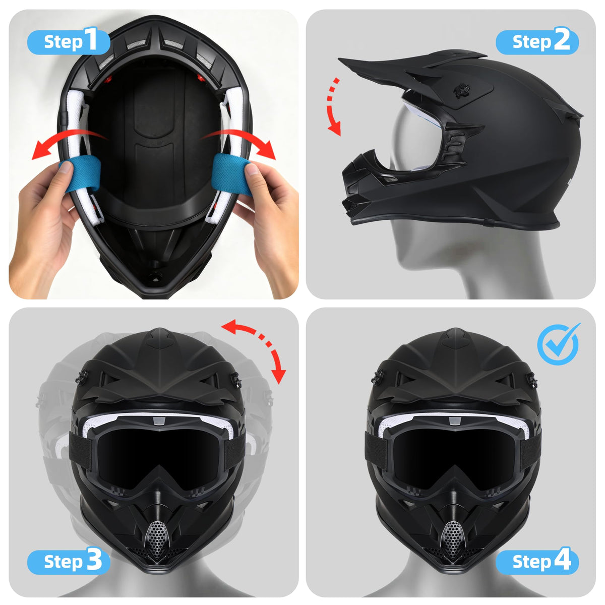 Roozo helmet inside dust bag for safe storage and transport between rides
