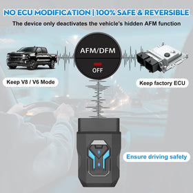 ROPODE AFM Disabler beside ruler showing compact size advantage