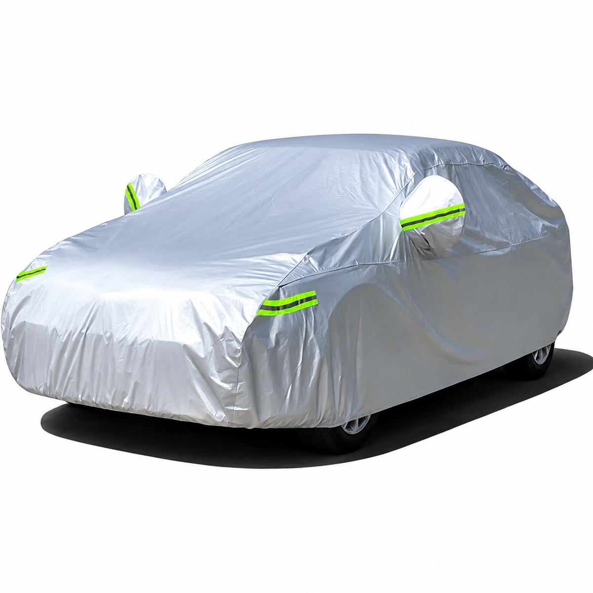 rorweinooye front view full cover showing complete sedan protection and weather defense