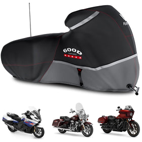 Rosefray front view on touring bike showing full coverage and protection