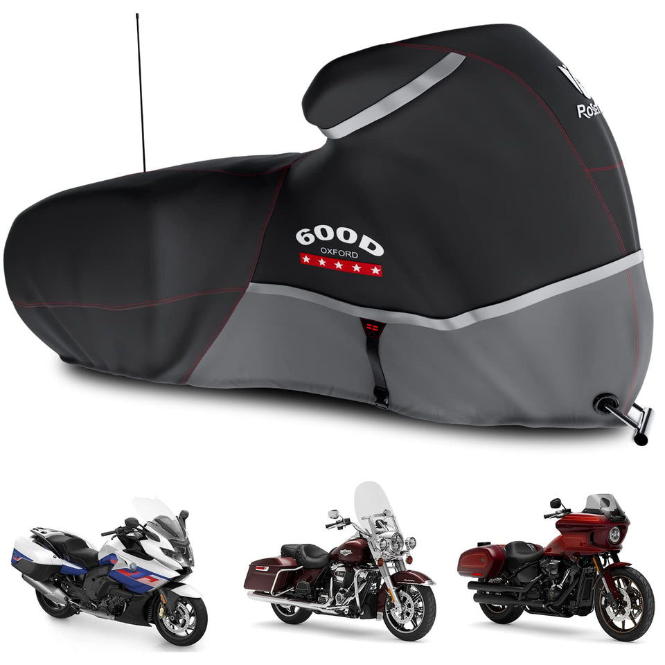 Rosefray front view on touring bike showing full coverage and protection