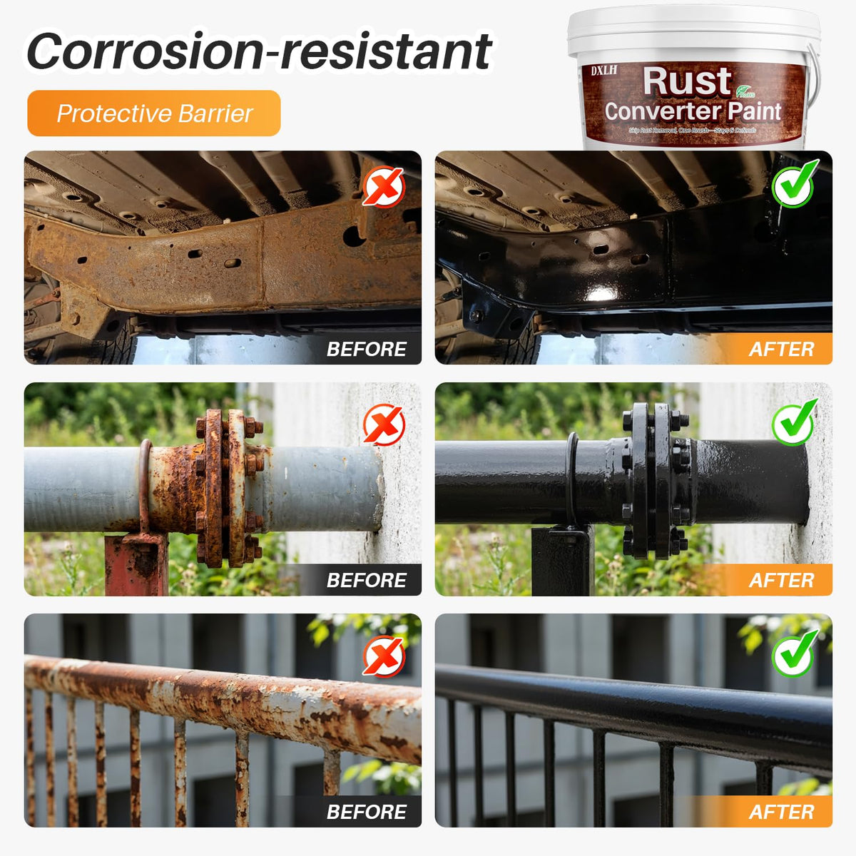 Rosemeek brush applying rust reformer showing simple DIY benefit
