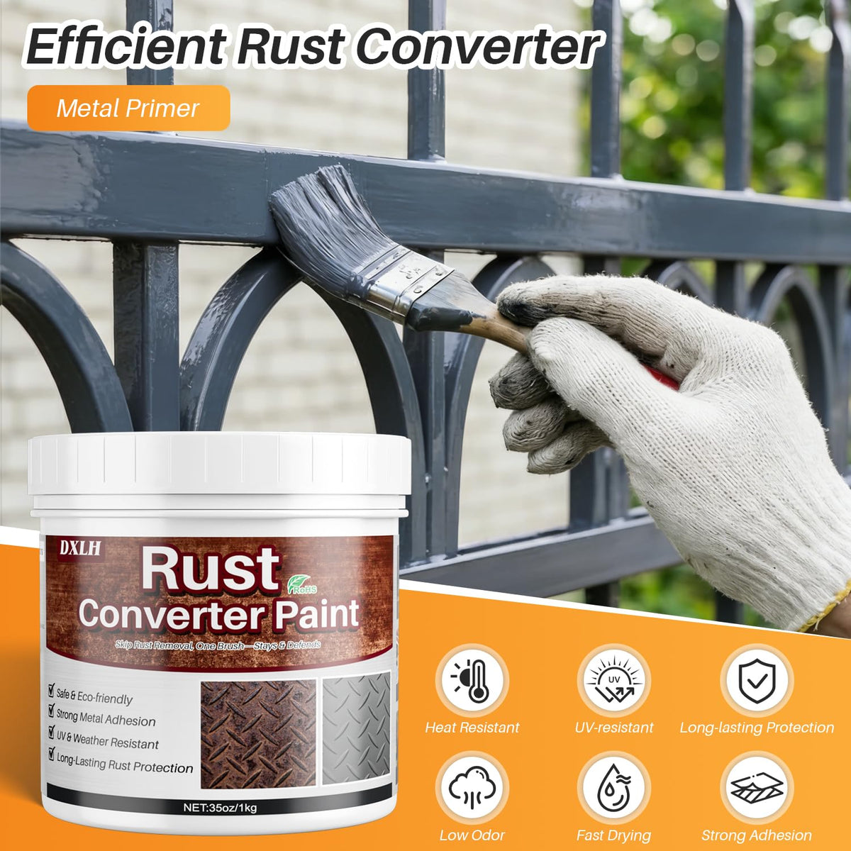 Rosemeek gray finish texture close-up demonstrating smooth durable protective film