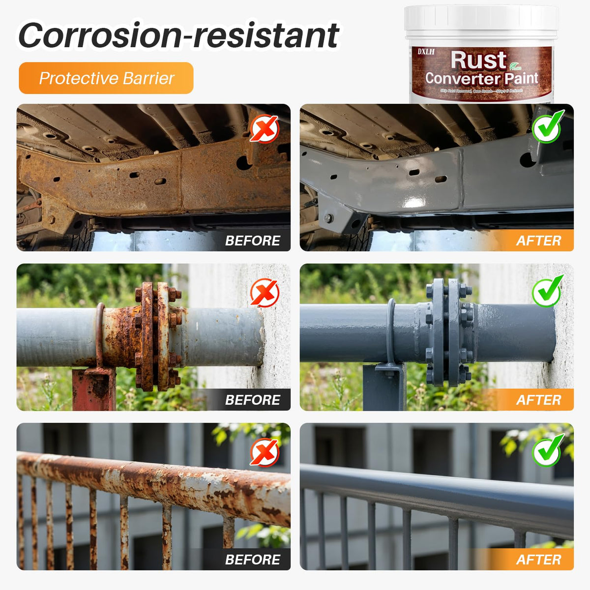 Rosemeek sprayed onto truck chassis demonstrating even coverage and adhesion