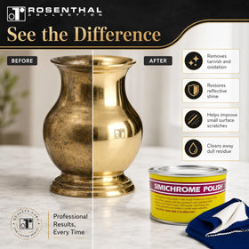 Rosenthal Collection 250g can next to ruler showing compact size and portability