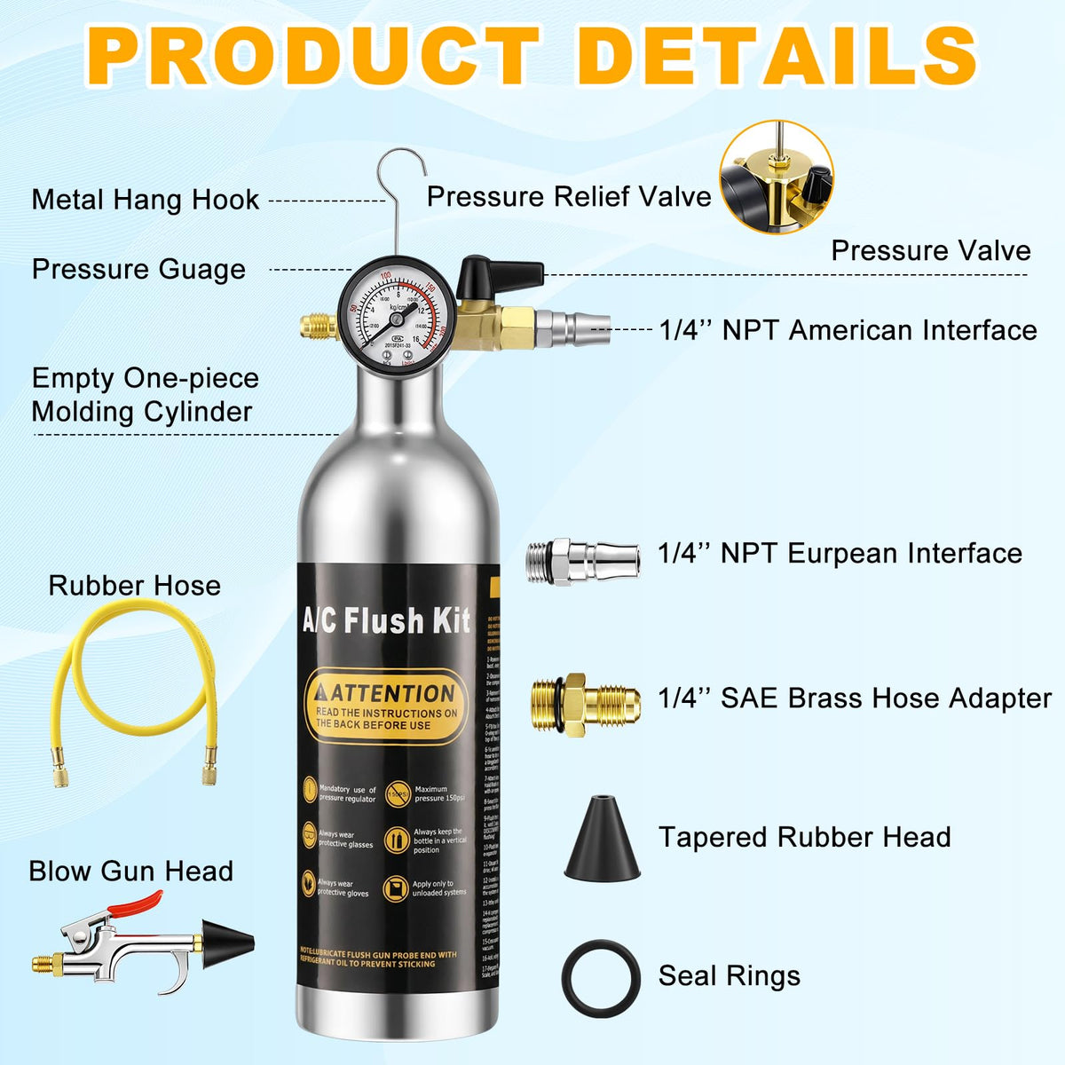 Rossesay flush head with rubber conical nozzle sealing pipeline to prevent backflow