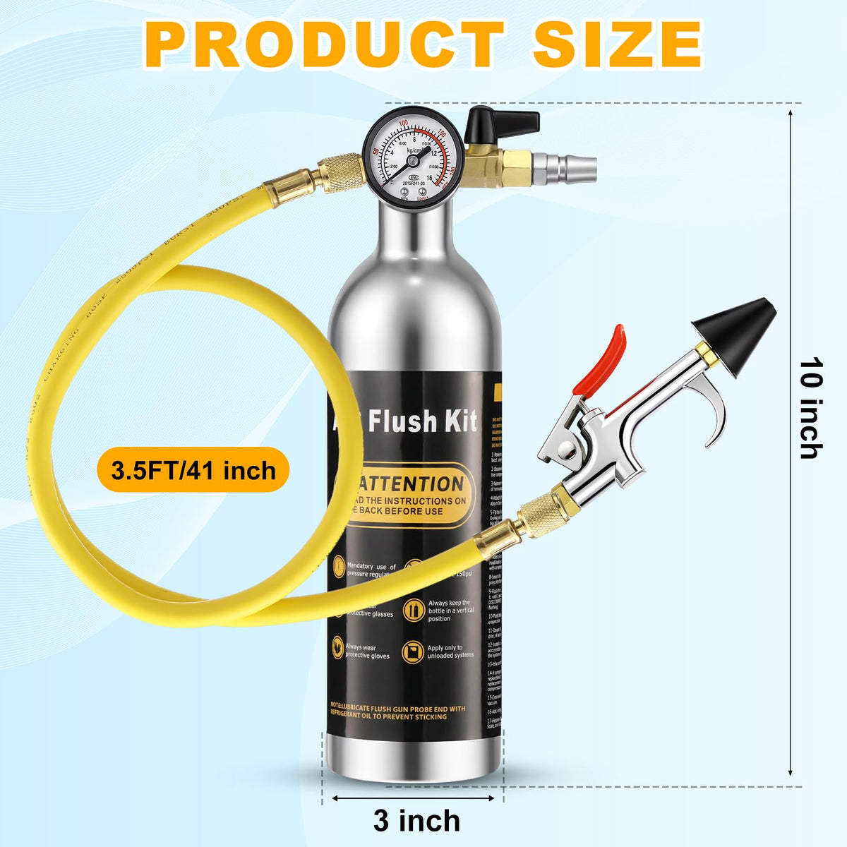 Rossesay pressure gauge closeup for real-time pressure monitoring and safer flush control