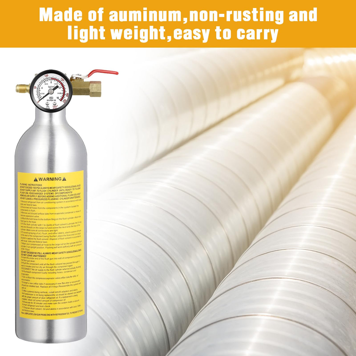 Rossesay canister in hand for size comparison highlighting portable, shop-ready design