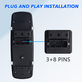 ROSY PIXEL button detail highlighting tactile surface for reliable fingertip control