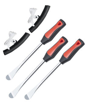 ROTATION front packaging showing the five-piece tire spoon kit and compact box for easy storage