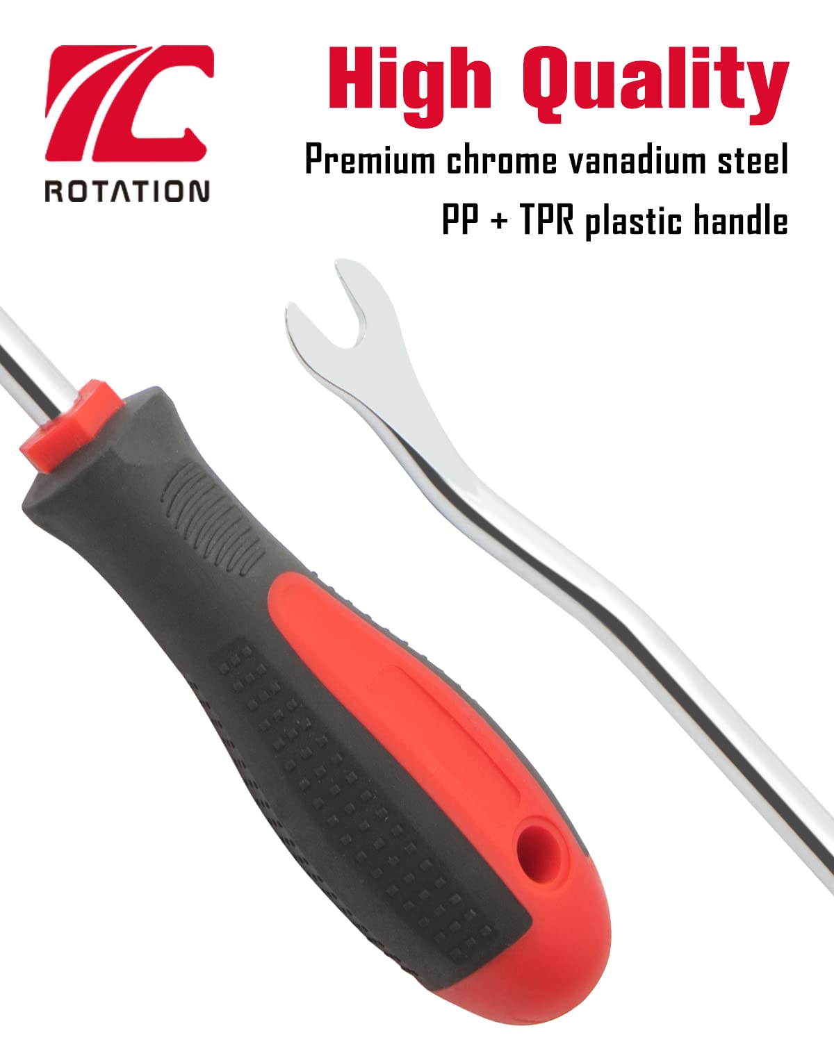 ROTATION textured PP TPR handles for secure grip and comfort