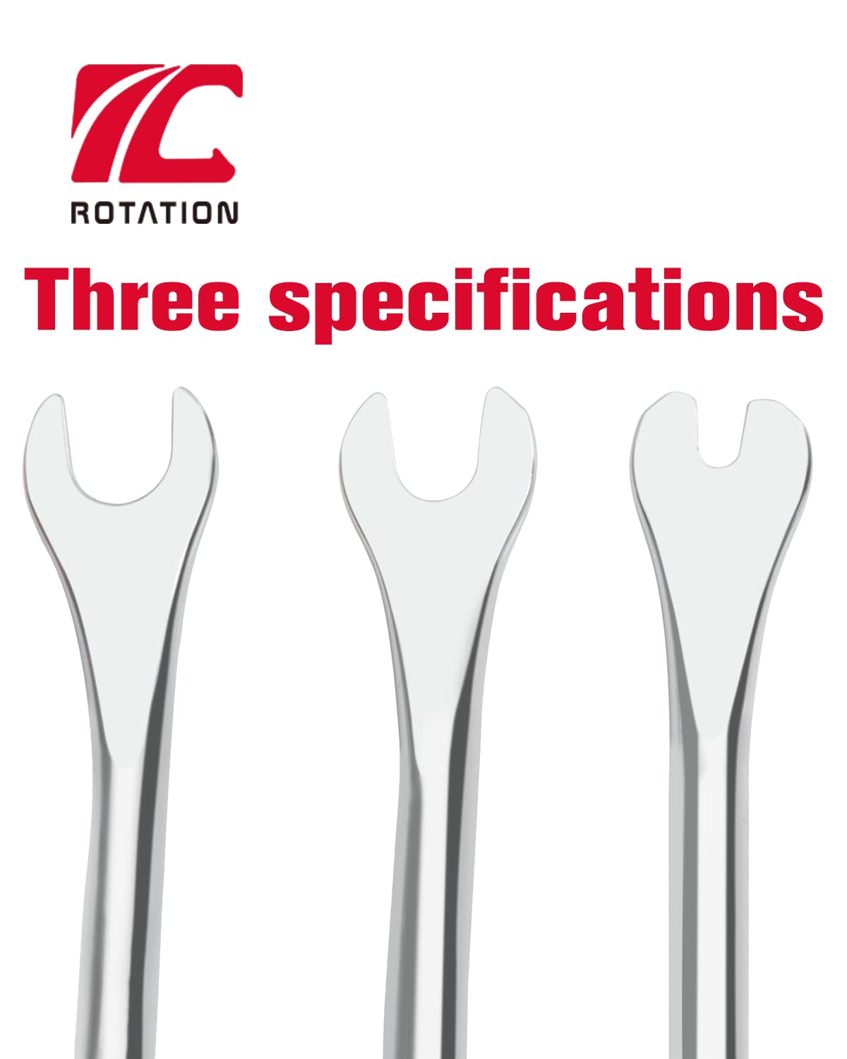 ROTATION layout showing long and short pry bars for reach options