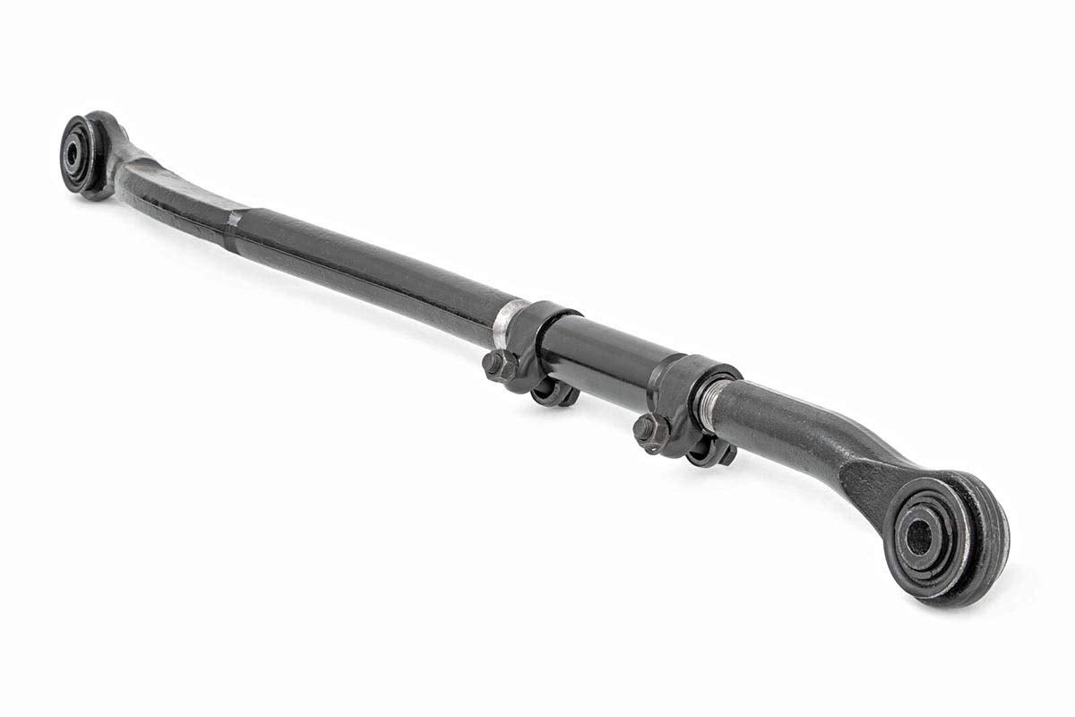 Rough Country front view of the forged adjustable track bar showing durable design and fitment benefit