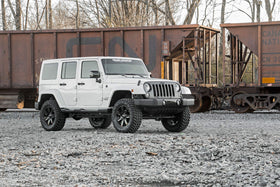 Rough Country close-up of lifted coil spring highlighting durable construction