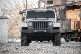 Rough Country undercarriage shot showing increased ground clearance advantage