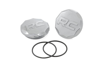 Rough Country front view of aluminum caps showing clean fit and protection