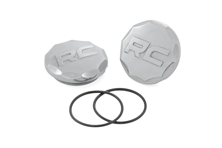 Rough Country front view of aluminum caps showing clean fit and protection