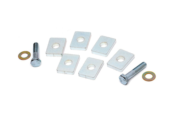 Rough Country kit packaging showing shims and hardware for vibration reduction