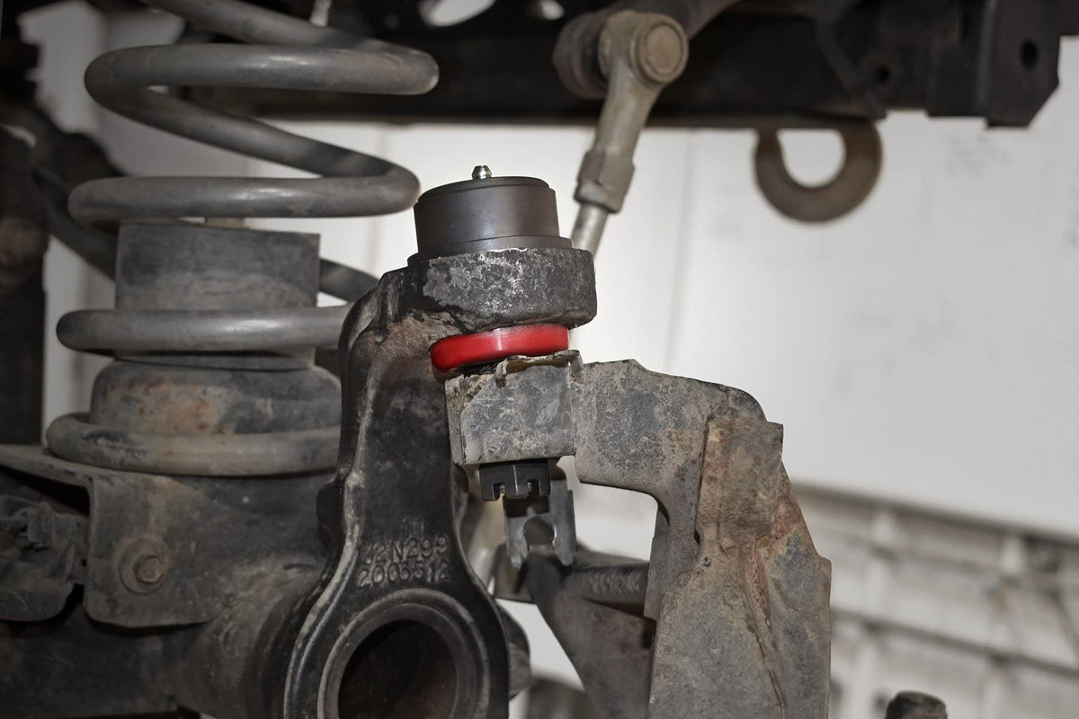 Rough Country chromoly ball stud close-up highlighting strength and durability