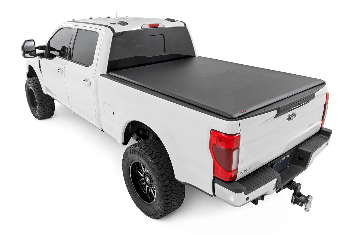 Rough Country vinyl close-up highlighting durable marine-grade texture and secure seams