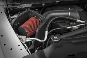 Rough Country intake installed on Ram 1500 demonstrating improved airflow and throttle response
