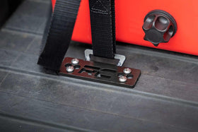 Rough Country secured cooler with lid accessible for easy retrieval on the go