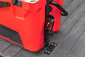 Rough Country front view of cooler tie-down kit showing compact design and secure hold