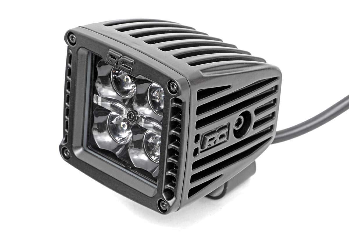 Rough Country close-up of Cree LEDs showing tight spot optics and high output