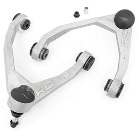 Rough Country forged upper control arm front view showing robust one-piece construction and strength benefit