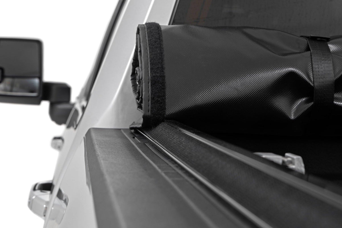 Rough Country frame and latch detail showing corrosion-resistant frame and secure fit
