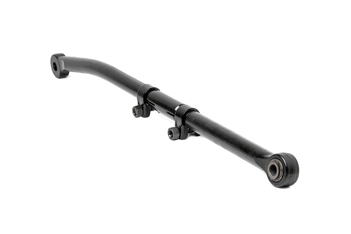 Rough Country front forged track bar front view showing robust construction and improved control