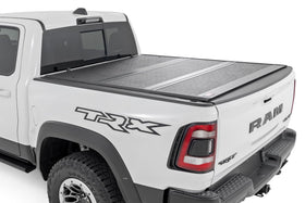 Rough Country front view showing matte black flush-mount cover improving truck styling