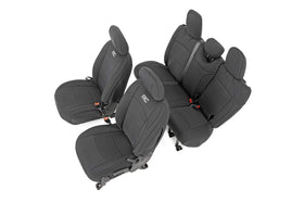 Rough Country front seat full view showing precise fit and protection