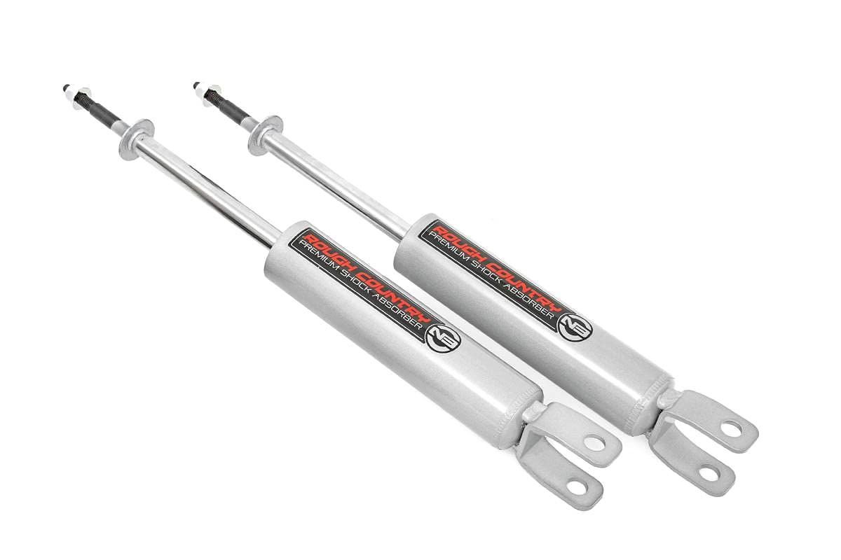 Rough Country front shock assembly showing durable construction and fitment benefit