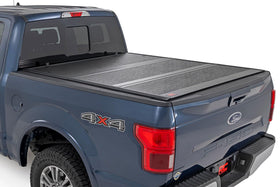 Rough Country front view of tonneau cover showing sleek, low-profile protection