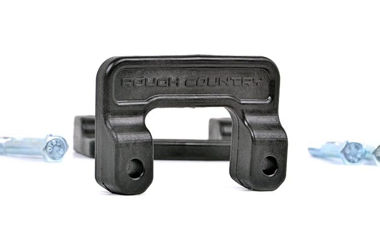 Rough Country height comparison chart demonstrates 2-inch lift benefit and fitment